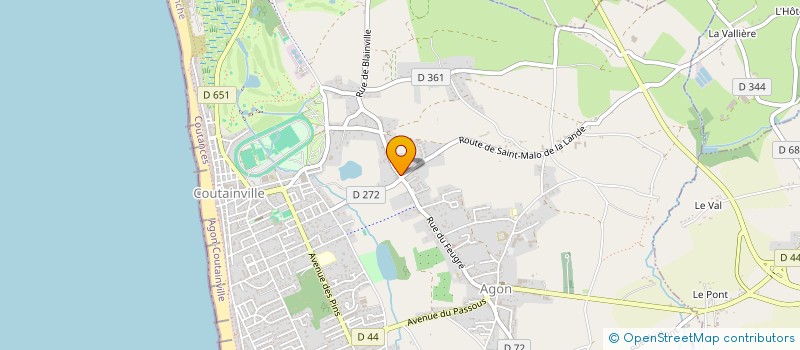 localisation de l'entreprise MADAME CATHERINE DOLE  AGON-COUTAINVILLE