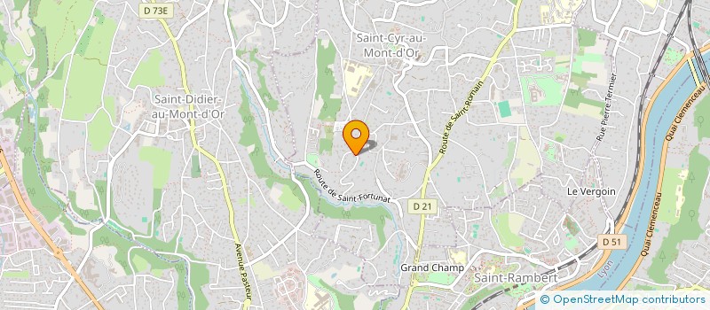 localisation de l'entreprise MADAME CATHERINE DOMEAU  SAINT-CYR-AU-MONT-D'OR