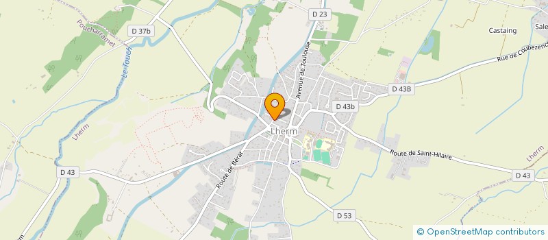 localisation de l'entreprise MADAME CATHERINE DOMENE  LHERM