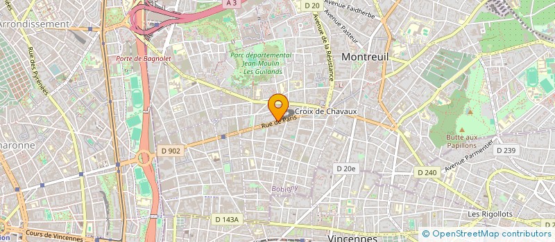 localisation de l'entreprise MADAME CATHERINE DOMINIQUE à MONTREUIL