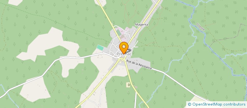 localisation de l'entreprise MADAME CATHERINE DOMONT  PRECHAC