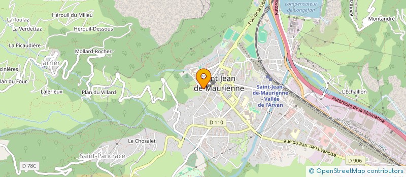 localisation de l'entreprise MADAME CATHERINE DOMPNIER  FONTCOUVERTE-LA-TOUSSUIRE