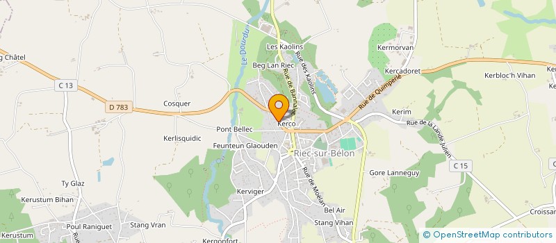 localisation de l'entreprise MADAME CATHERINE DOUSTEYSSIER à RIEC-SUR-BELON