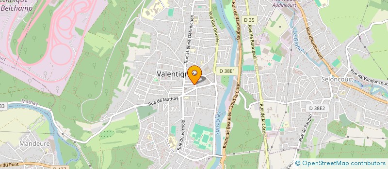 localisation de l'entreprise MADAME CATHERINE DREYER-VILLERS  VALENTIGNEY