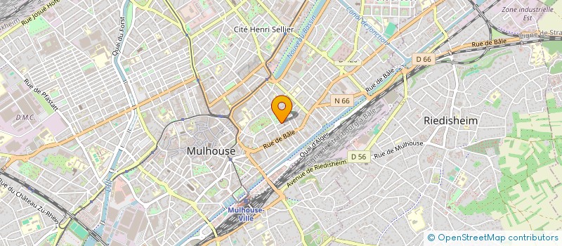 localisation de l'entreprise MADAME CATHERINE DREYFUS  MULHOUSE