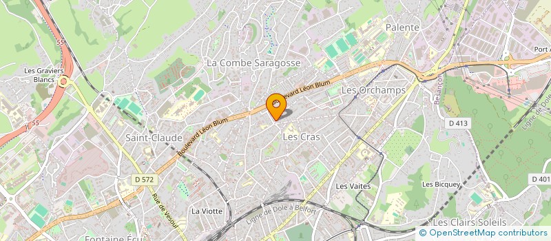 localisation de l'entreprise MADAME CATHERINE DROUHARD  BESANCON