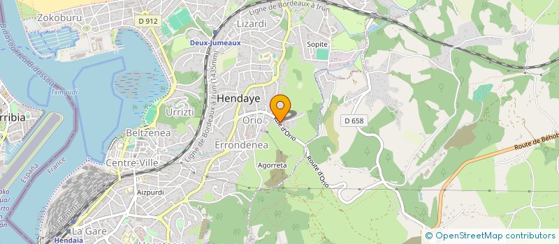 localisation de l'entreprise MADAME CATHERINE DUBOIS  HENDAYE