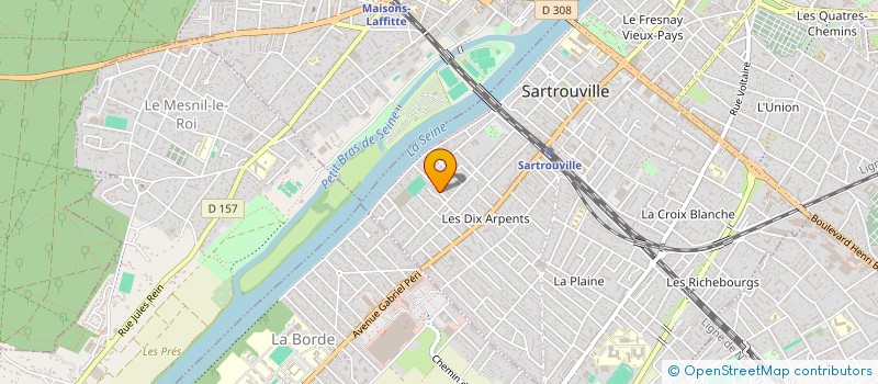 localisation de l'entreprise MADAME CATHERINE DUBOIS  SARTROUVILLE