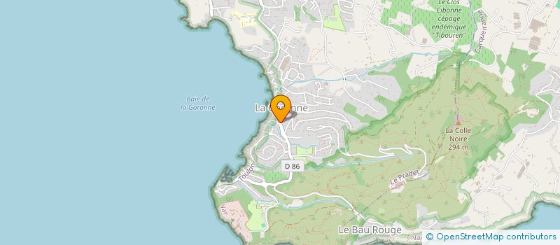 localisation de l'entreprise MADAME CATHERINE DUBOIS  LE PRADET