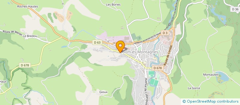 localisation de l'entreprise MADAME CATHERINE DUBOIS à RIOM-ES-MONTAGNES
