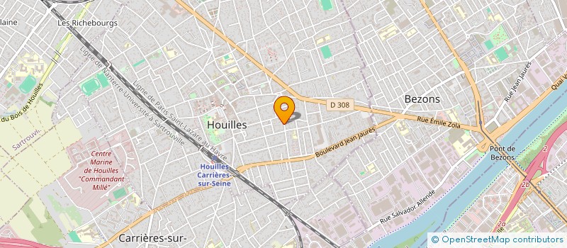 localisation de l'entreprise MADAME CATHERINE DUBOIS-LOYA  HOUILLES