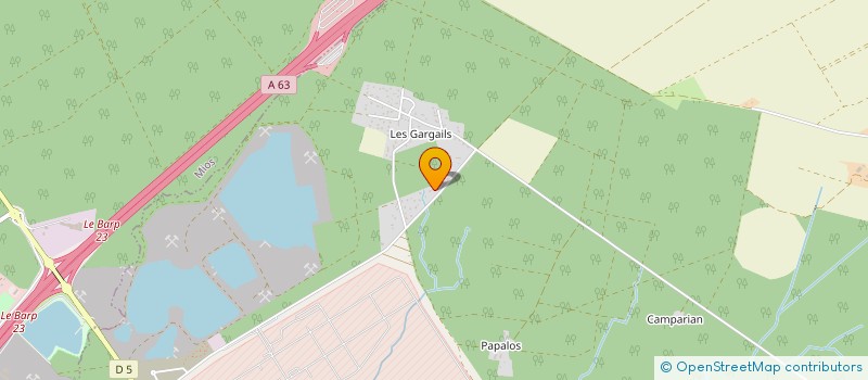 localisation de l'entreprise MADAME CATHERINE DUBOURG  LE BARP