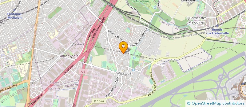 localisation de l'entreprise MADAME CATHERINE DUBOURG  WISSOUS