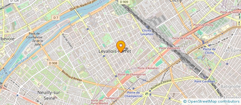 localisation de l'entreprise MADAME CATHERINE DUFOUR à LEVALLOIS PERRET