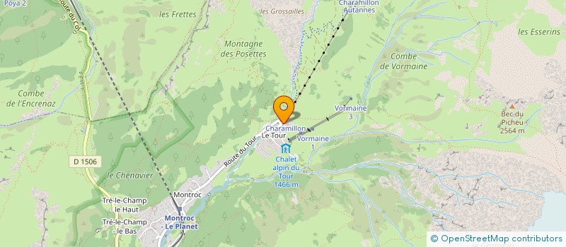 localisation de l'entreprise MADAME CATHERINE DUFOUR à CHAMONIX-MONT-BLANC