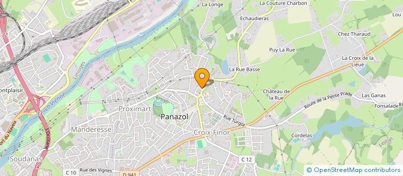 localisation de l'entreprise MADAME CATHERINE DUFOUR à PANAZOL