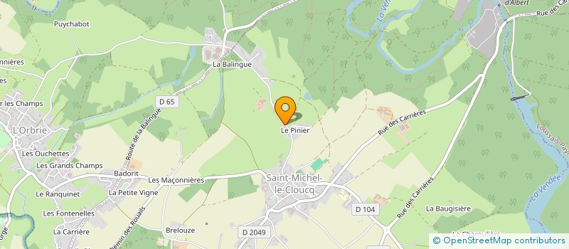 localisation de l'entreprise MADAME CATHERINE DUJOUR  SAINT-MICHEL-LE-CLOUCQ