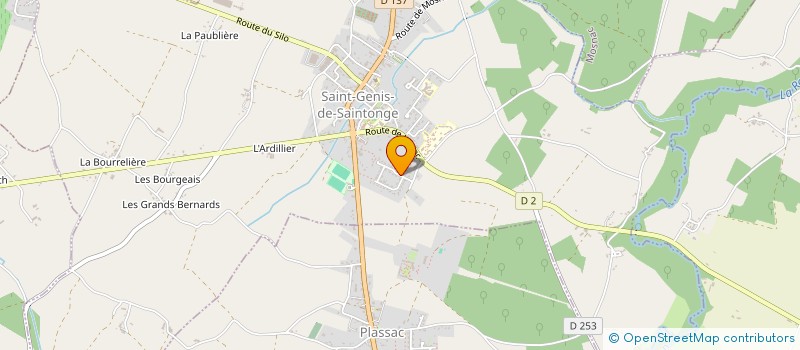 localisation de l'entreprise MADAME CATHERINE DULARD  SAINT-GENIS-DE-SAINTONGE