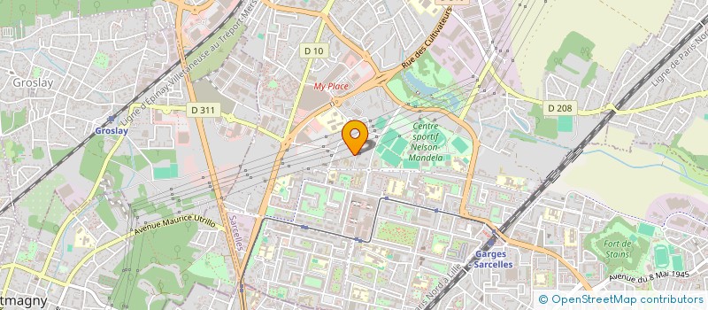 localisation de l'entreprise MADAME CATHERINE DUPOMMEREULLE  SARCELLES