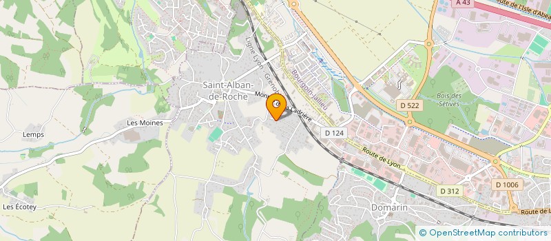 localisation de l'entreprise MADAME CATHERINE DUPONT  SAINT-ALBAN-DE-ROCHE