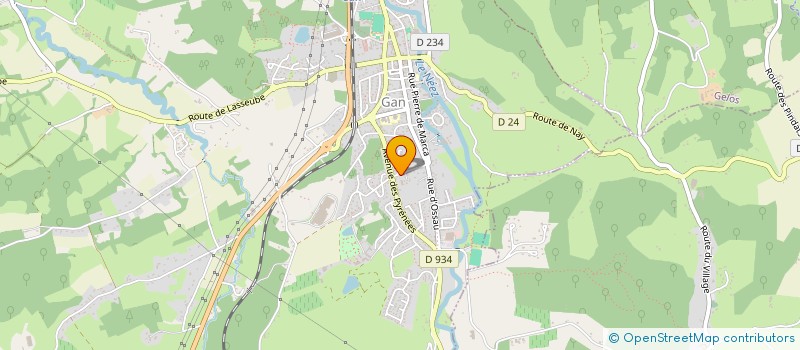 localisation de l'entreprise MADAME CATHERINE DUPONT  GAN