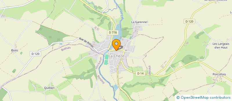 localisation de l'entreprise MADAME CATHERINE DUPOTEAU à LA CHEZE