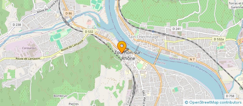 localisation de l'entreprise MADAME CATHERINE DURANTEAU à TOURNON-SUR-RHONE