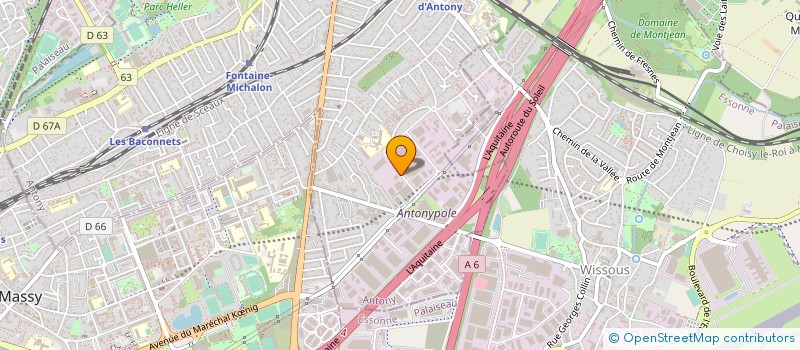 localisation de l'entreprise MADAME CATHERINE DURFORT à ANTONY