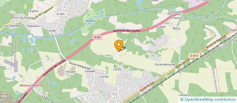 localisation de l'entreprise MADAME CATHERINE DURON  BENESSE-MAREMNE