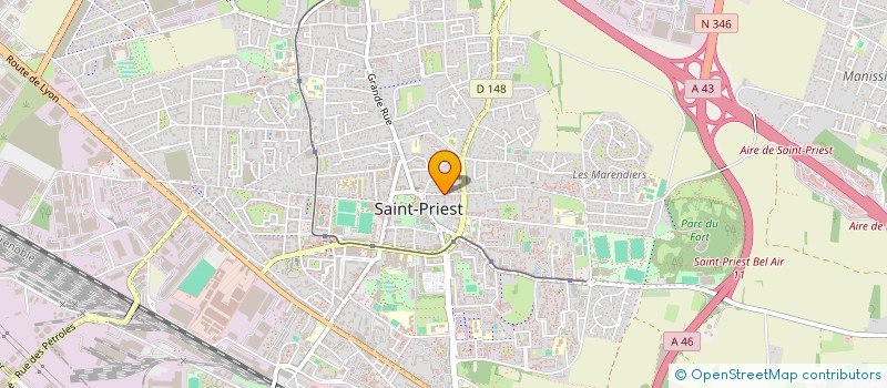 localisation de l'entreprise MADAME CATHERINE DUTAL  SAINT-PRIEST