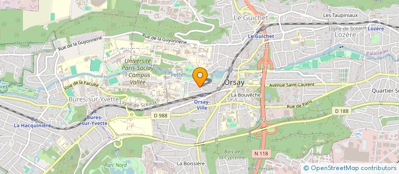 localisation de l'entreprise MADAME CATHERINE DUTTWEILER à ORSAY