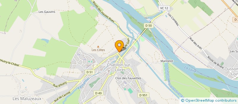 localisation de l'entreprise MADAME CATHERINE EDELFELT  CHATILLON-SUR-LOIRE