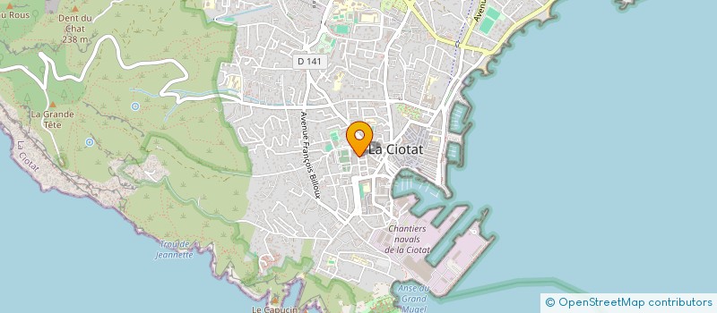 localisation de l'entreprise MADAME CATHERINE ERCOLI  LA CIOTAT