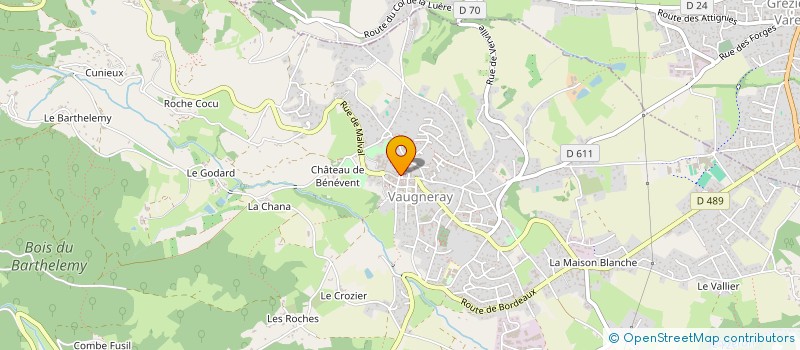 localisation de l'entreprise MADAME CATHERINE ERICK  VAUGNERAY