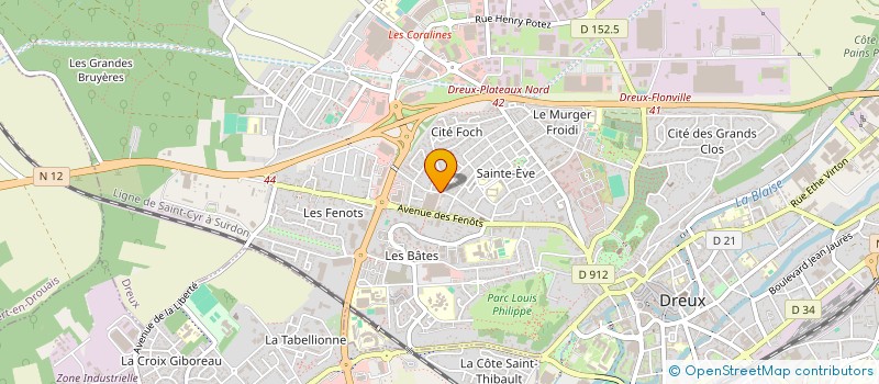 localisation de l'entreprise MADAME CATHERINE ESTEYRIE à DREUX