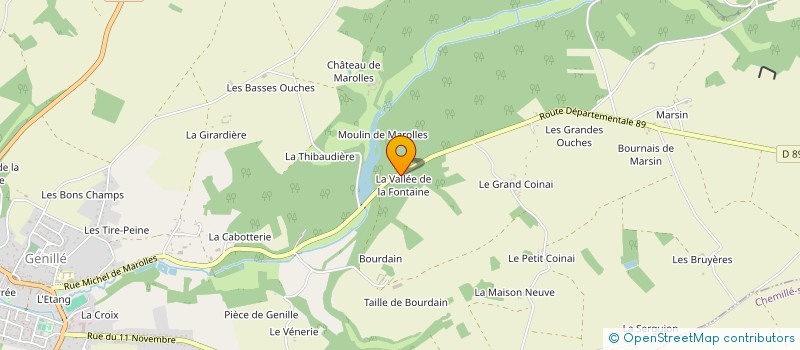 localisation de l'entreprise MADAME CATHERINE EVEILLARD  GENILLE