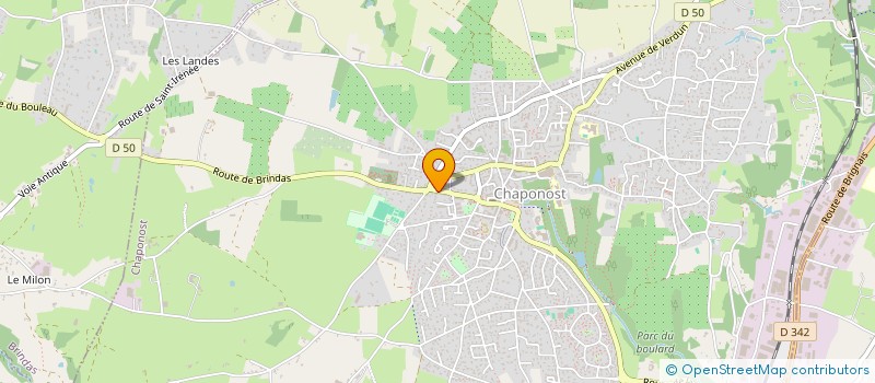 localisation de l'entreprise MADAME CATHERINE EVRARD  CHAPONOST