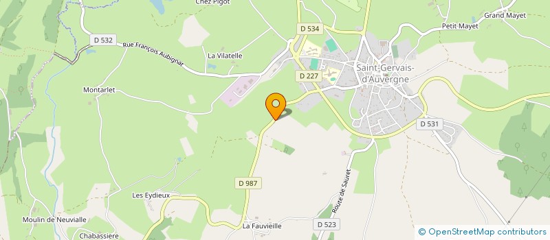 localisation de l'entreprise MADAME CATHERINE EYMERY  GOUTTIERES