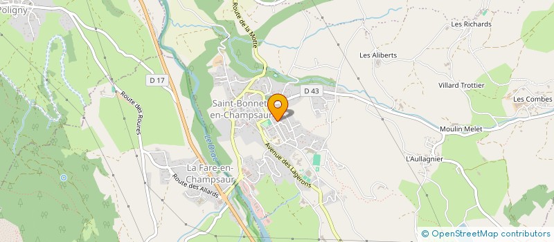 localisation de l'entreprise MADAME CATHERINE EYRAUD  SAINT-BONNET-EN-CHAMPSAUR