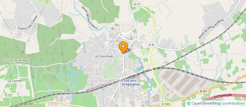 localisation de l'entreprise MADAME CATHERINE FABIANO à LES ARCS