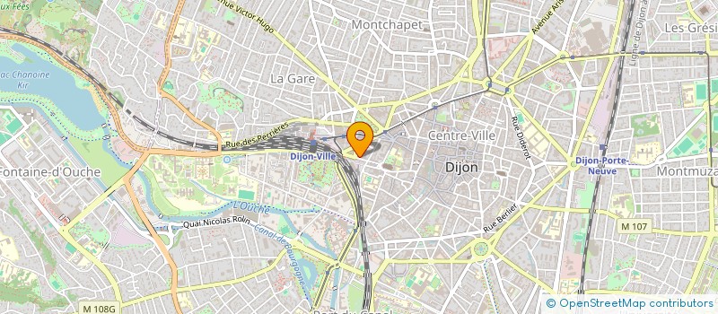 localisation de l'entreprise MADAME CATHERINE FABRE  DIJON