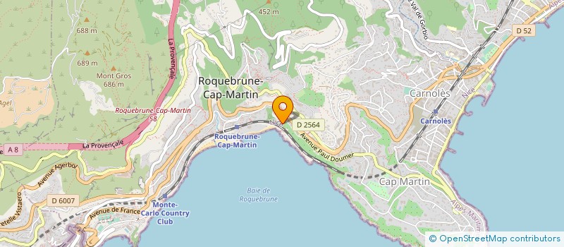 localisation de l'entreprise MADAME CATHERINE FACCENDINI  ROQUEBRUNE CAP MARTIN