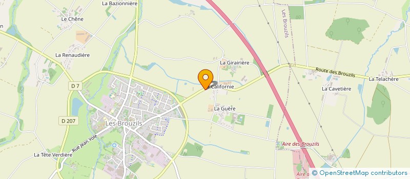 localisation de l'entreprise MADAME CATHERINE FAIVRE  LES BROUZILS