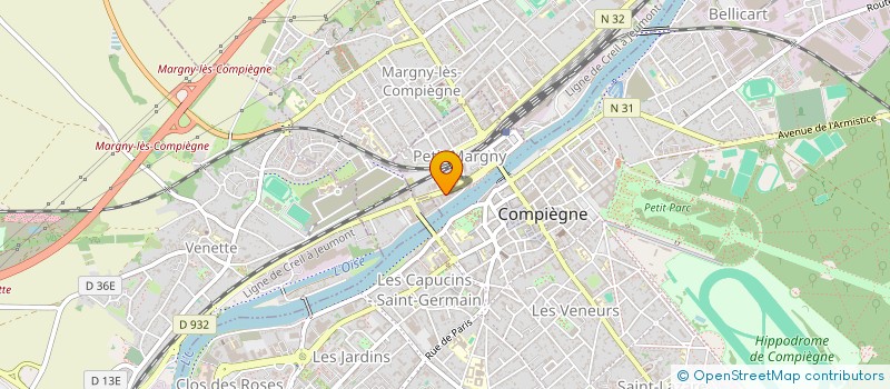 localisation de l'entreprise MADAME CATHERINE FAUCHEUX à COMPIEGNE