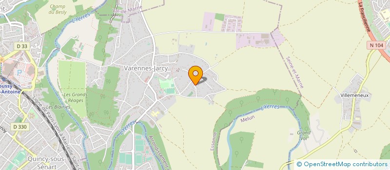 localisation de l'entreprise MADAME CATHERINE FAUCONNET  VARENNES-JARCY