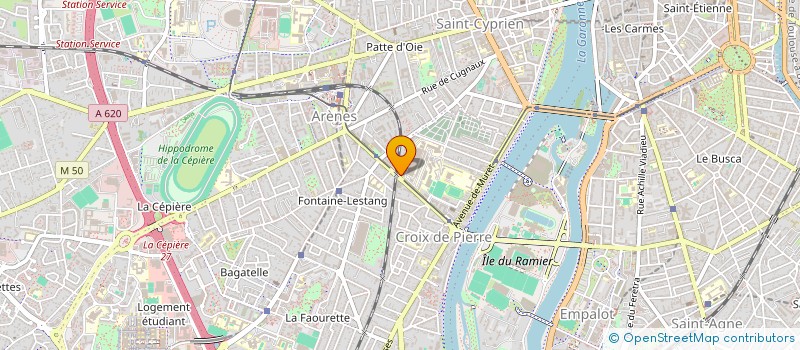 localisation de l'entreprise MADAME CATHERINE FAUNIERES  TOULOUSE