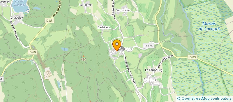 localisation de l'entreprise MADAME CATHERINE FAURE à CEYZERIEU