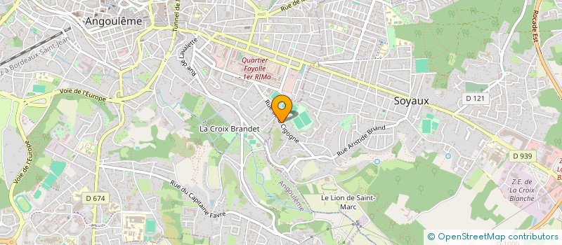 localisation de l'entreprise MADAME CATHERINE FAYE  SOYAUX