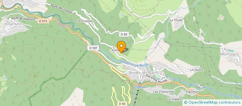 localisation de l'entreprise MADAME CATHERINE FEARON  BRIDES-LES-BAINS