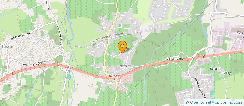 localisation de l'entreprise MADAME CATHERINE FENOUILLAS  BEYCHAC-ET-CAILLEAU